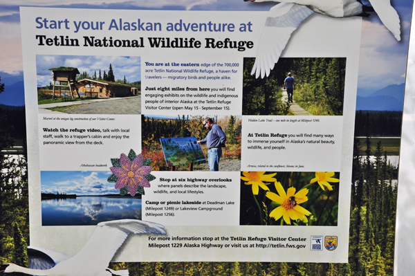 sign for Tetlin National Wildlife Regufe